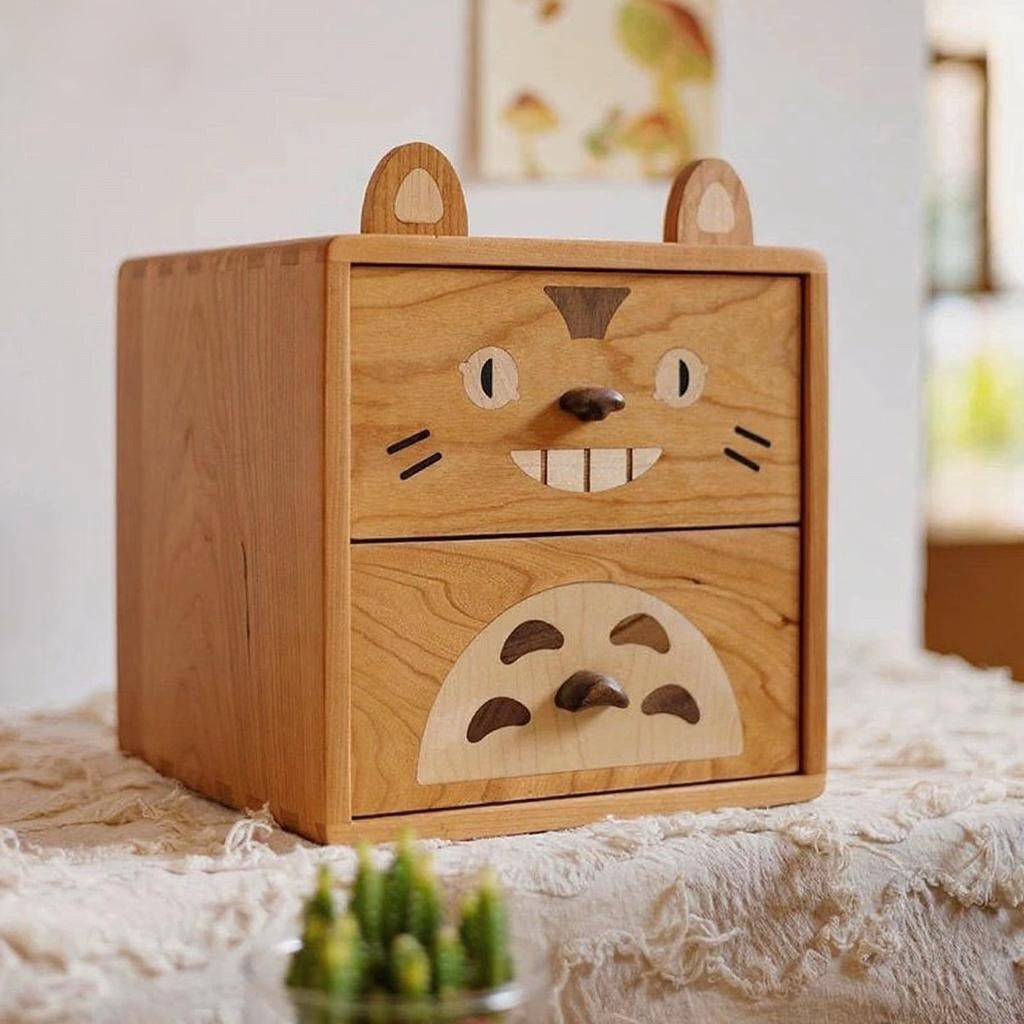 Toto Storage Cabinet in Walnut Finish