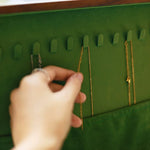 Verdura handcrafted walnut jewelry box with dual layers