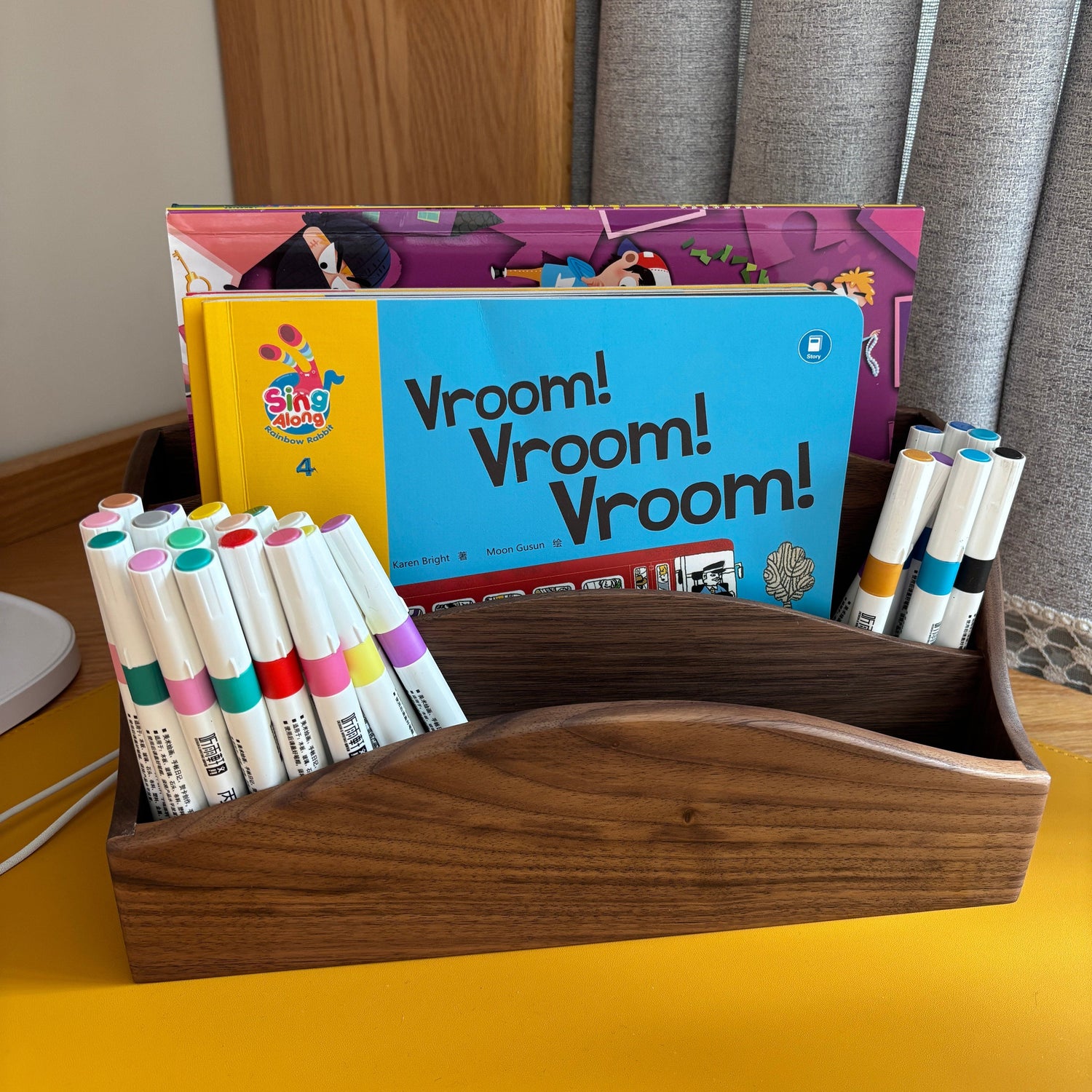 Walden Solid Walnut Magazine Rack