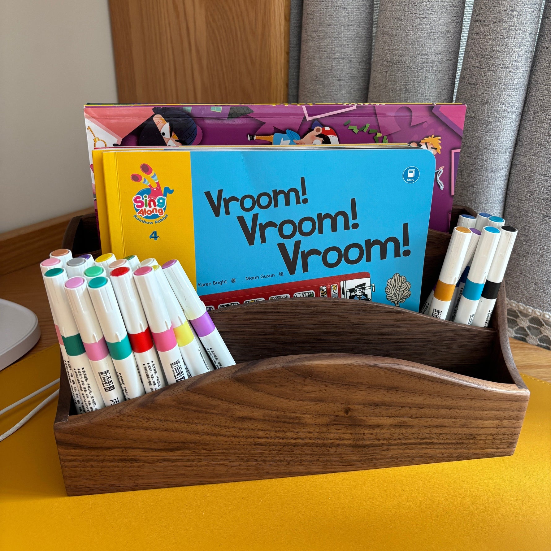 Walden Solid Walnut Magazine Rack