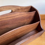 Walden solid wood rack for magazines and books