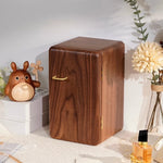 Walnut Jewelry Organizer Chest for Women