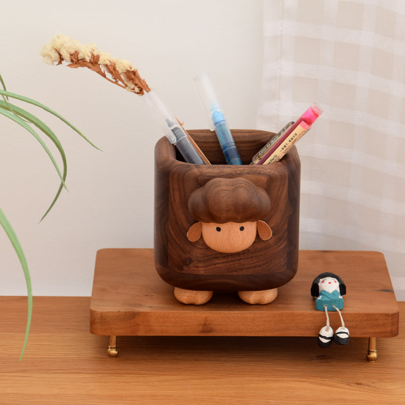 Walnut Pen Holder Lambie Style