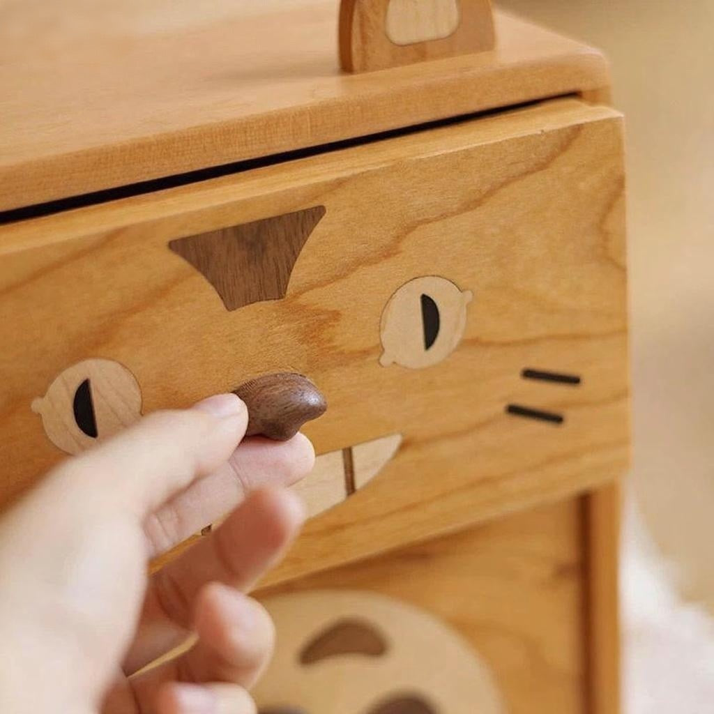 Walnut Storage Cabinet by Toto