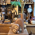 Walnut Wooden Flower Vase for catlovers