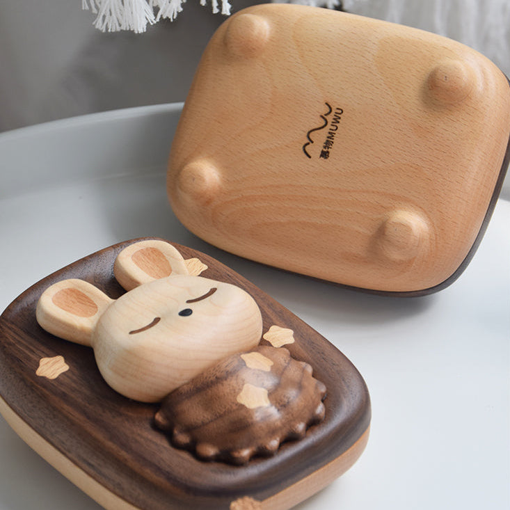 Wooden Baby Tooth and Hair Memory Box