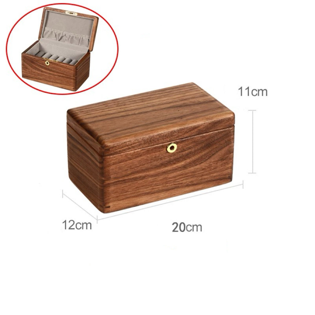 Wooden bracelet keeper box with elegant design