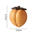 Yellow Peach Wooden Ornament
