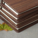 black walnut binder notebook