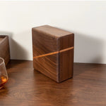 black walnut coffee filter holder