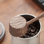 hand-carved black walnut scoop