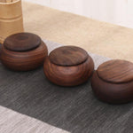 handmade walnut tea canister