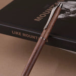 minimalist walnut pen gel ink