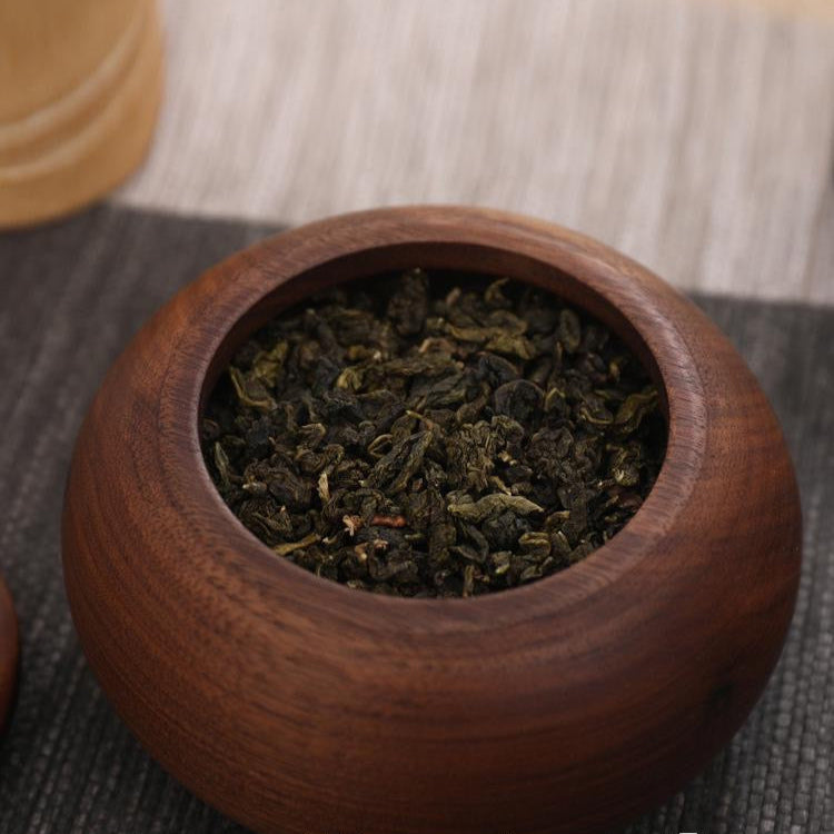 natural wood tea organizer