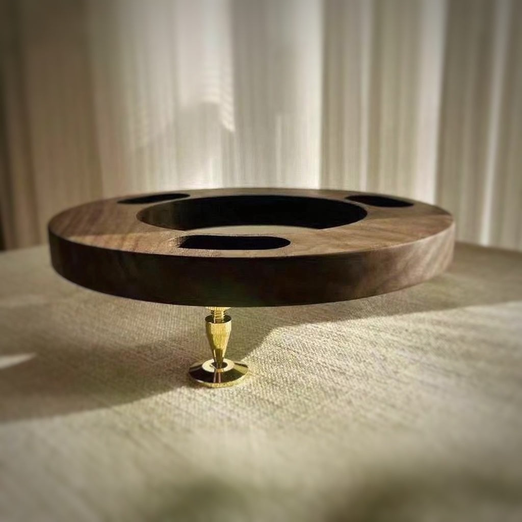 premium walnut speaker stand