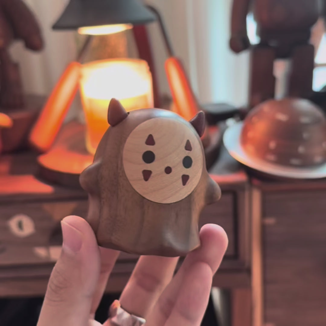 No-Face Walnut Ornament