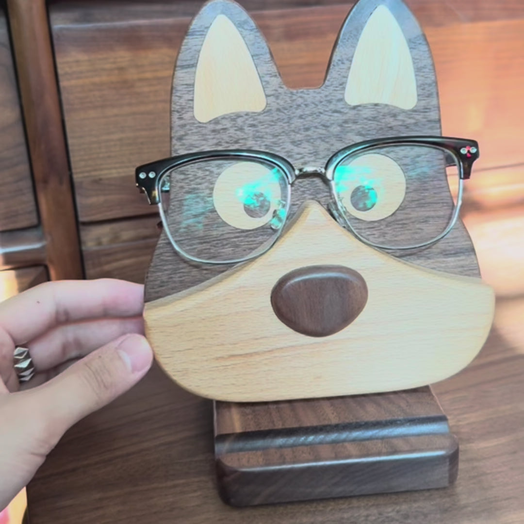 Doggie Eyeglass Holder & Phone Stand