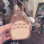 Walnut Pen Holder with Totoro Design