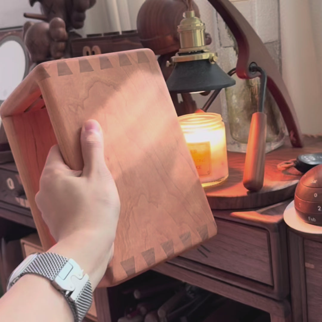 Cleave Solid Wood Knife Block