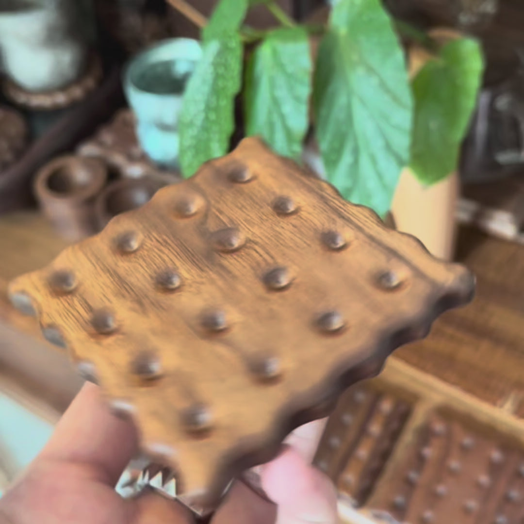 4pcs Crunchy Biscuit Themed Coaster Set