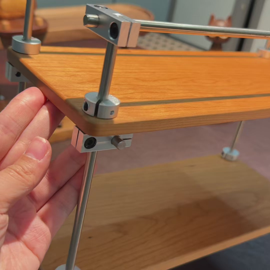 Sorty Walnut Multi-Tiers Storage Rack