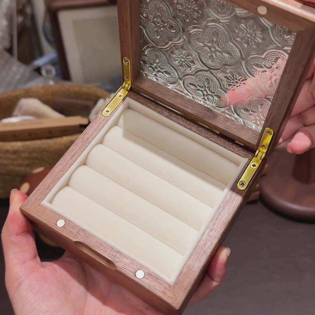Arden Retro Style  Ring and Earring Storage Box