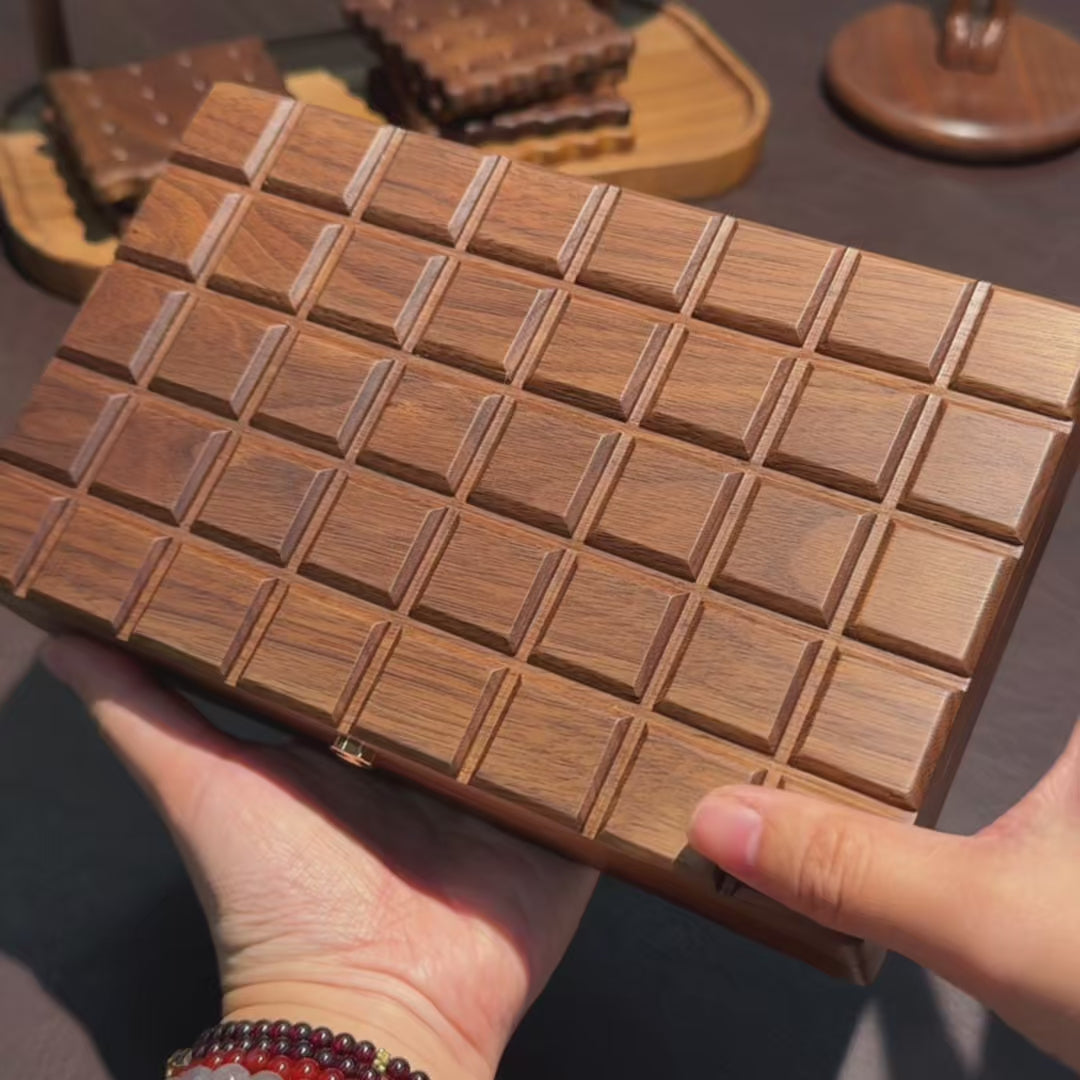 Lunara Chocolate Black Walnut Jewelry Box