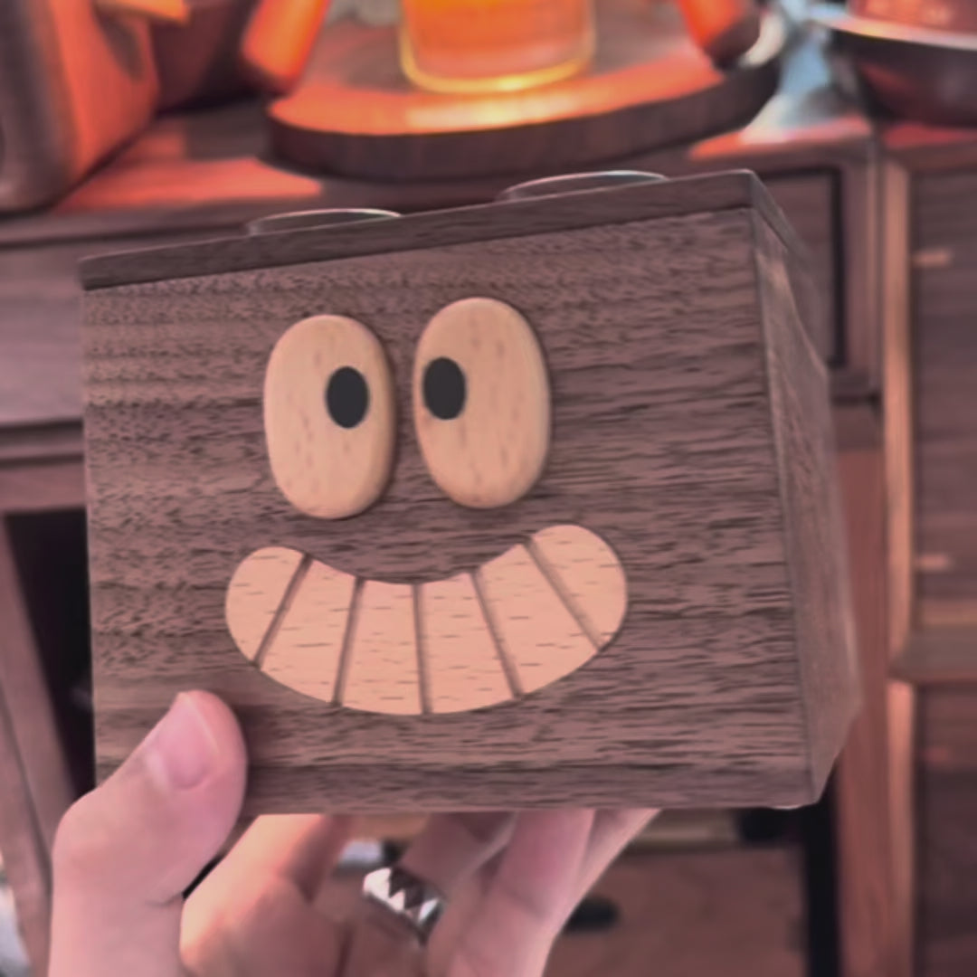 Pouty Walnut Tissue Box