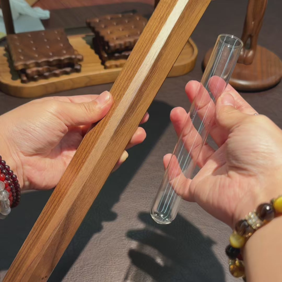 Flora Black Walnut Wall-mounted Flower Vase