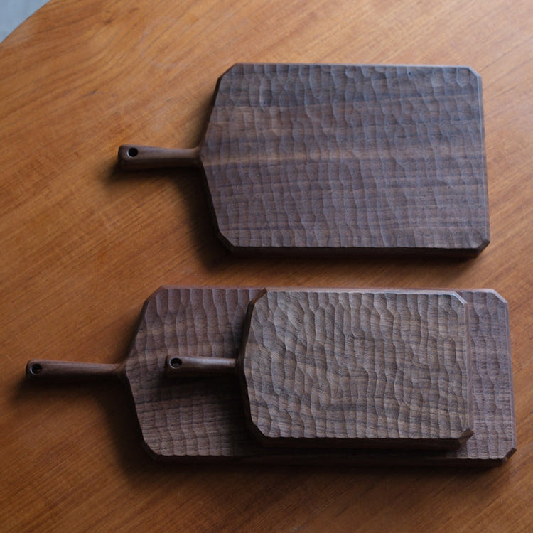 solid wood fruit and snack tray