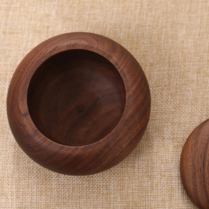 solid wood tea canister