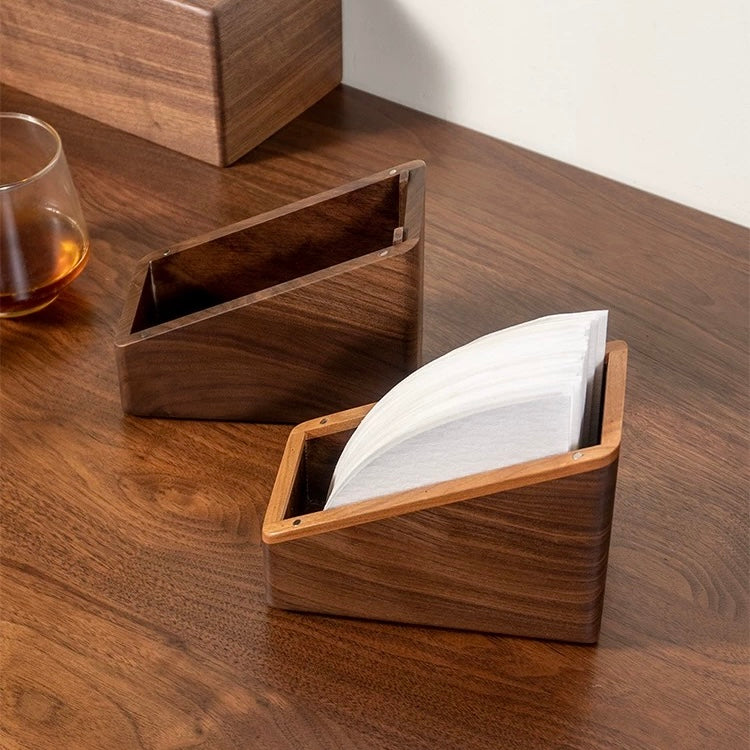 walnut filter holder for pour-over