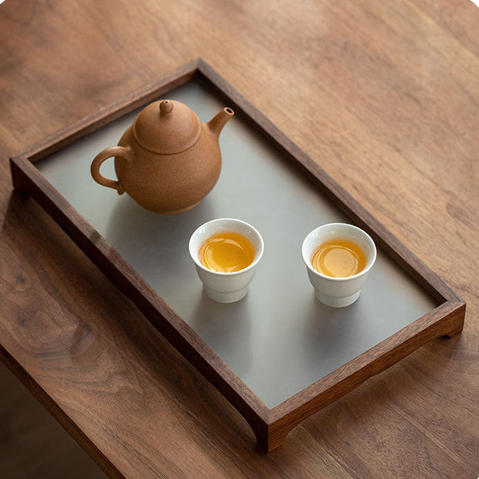 walnut gongfu cha tray