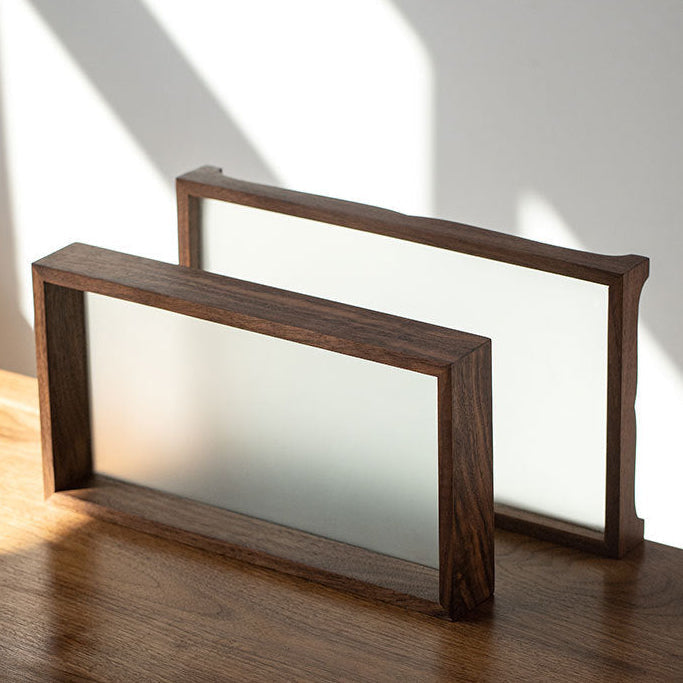 walnut tea ceremony tray