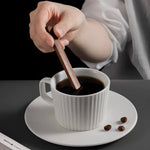 walnut wood coffee stir stick