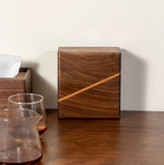 wooden pour-over filter stand walnut