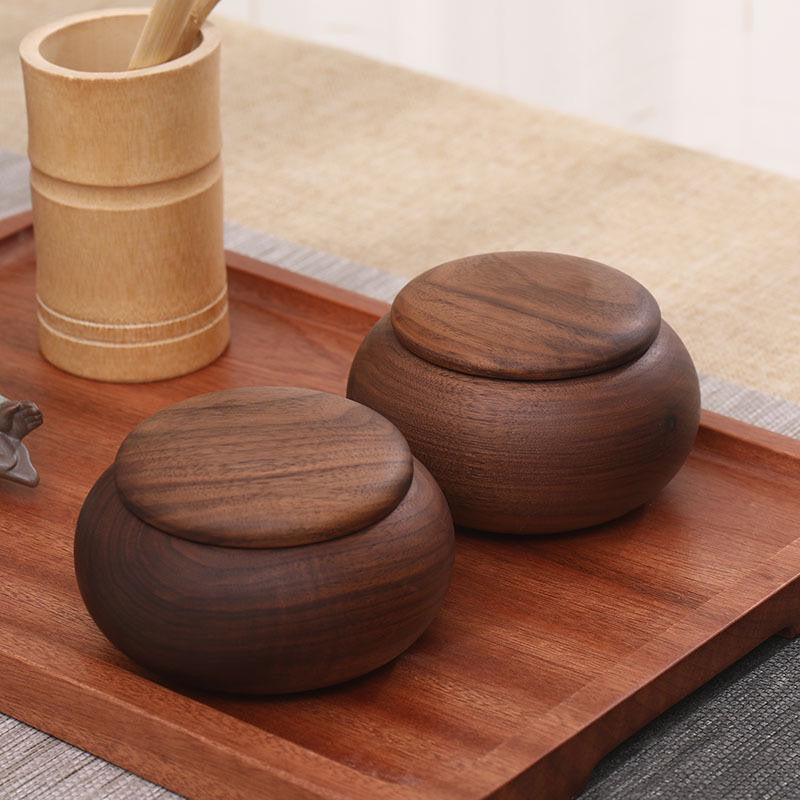 wooden tea storage box